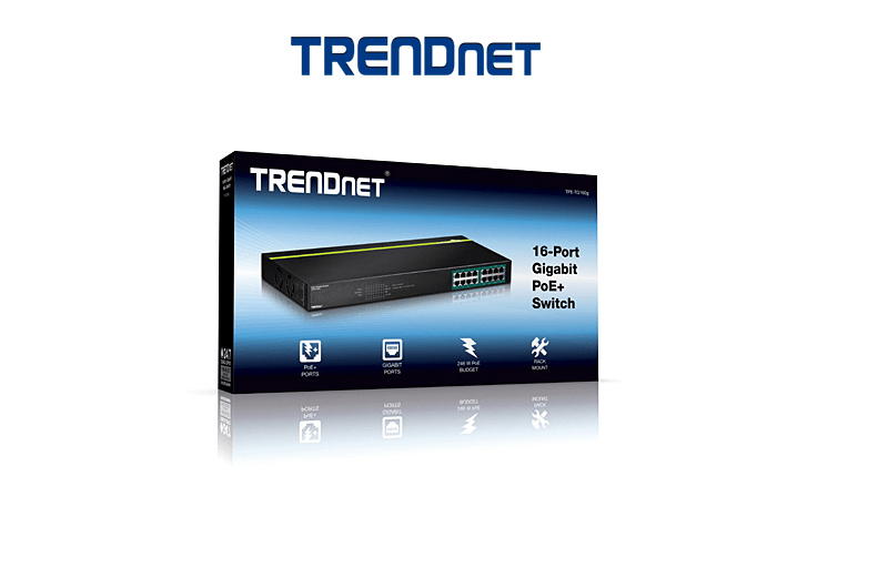 TRENDNET TPE-TG160G 16 x Gigabit PoE+(246 Watts )Switch TRENDNET TPE-TG160G 16 x Gigabit PoE+(246 Watts )Switch